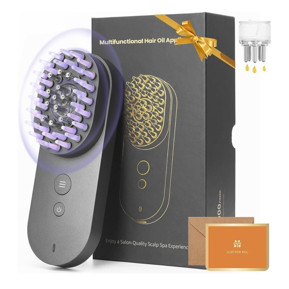 Multifunctional Hair Oil Applicator - Gray